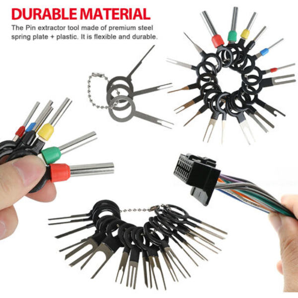 Det nye værktøj til fjernelse af ledningsterminaler Elektriske ledninger til bilindustrien Crimp Connector Pin Kit