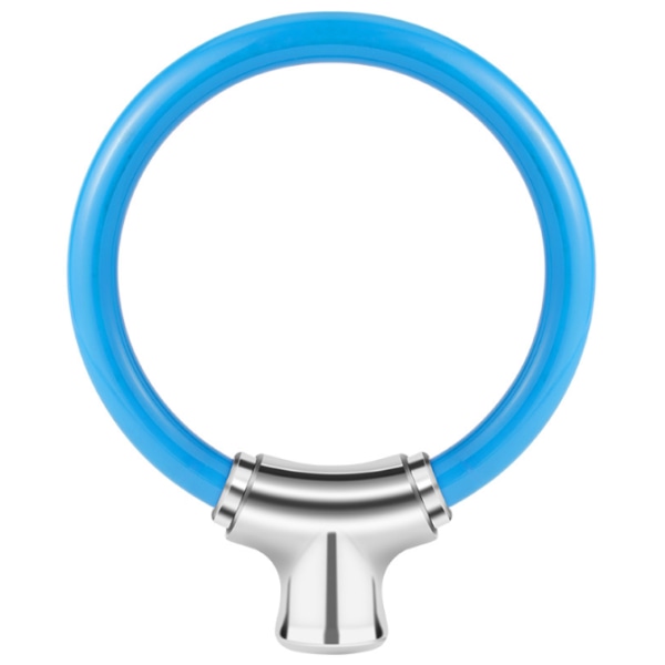 Cykelfælg Skivebremselås Bærbar stålkabel Anti-tyveri ring hængelås (blå)