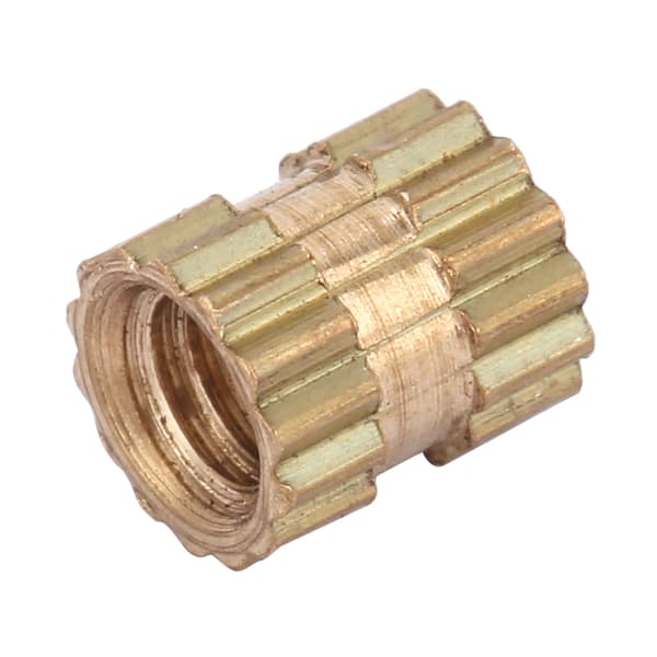 Messinkiset pyöröuritetut sisäosamutterit M2.5x3x3.5 100kpl