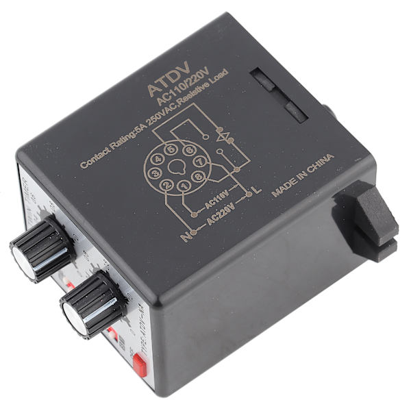 Vred Kontroll Twin Timer Relæ MultiSection ATDVNA AC110V 220V Tidsafbryder