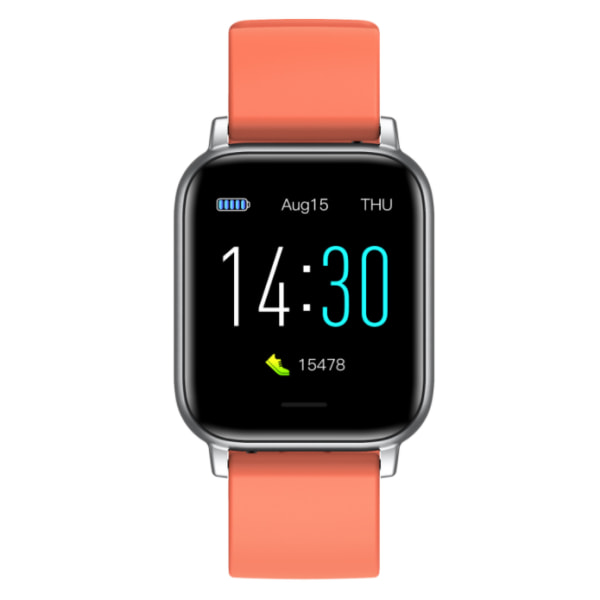 Smart Watch, Puls Sömn Fitness Termometer Steg Bluetooth Watch (orange),