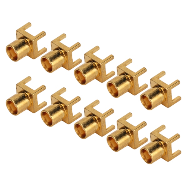 10 stk. MCX Socket PCB Mount Hun-stik 4 Pin OFC Materiale 50 Ohm