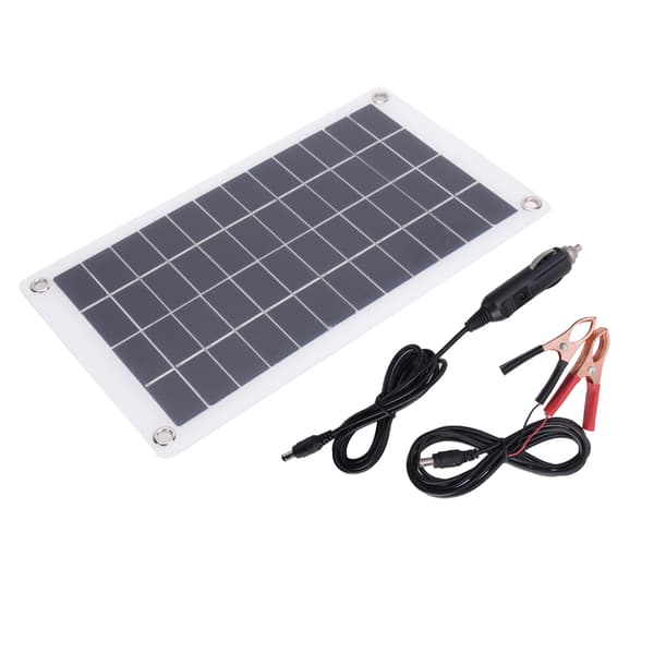 7.5W 12V Bärbar Stabil Effektiv Utomhus Monokristallin Kisel Solcellspanel för DIY Strömladdare