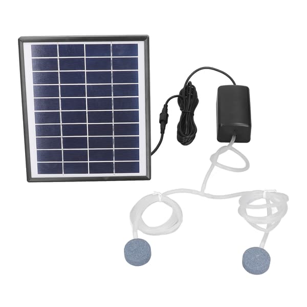 10V 6W DC Mikro Solcellepanel Fontenepumpe Kit med Justerbar Boblestein
