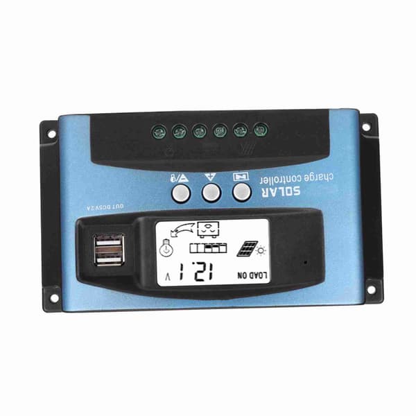 MPPT 100A Solar Charge Controller Dobbelt USB LCD-display 12V 24V