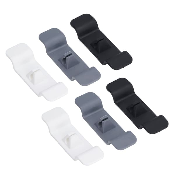 6-pak Silikone Køkken Kabel Organizer Multipurpose Ledningsholder
