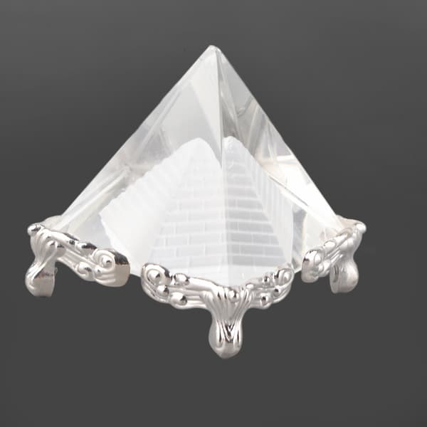 Krystal Pyramide Kvartssten Skulptur Hjemindretning