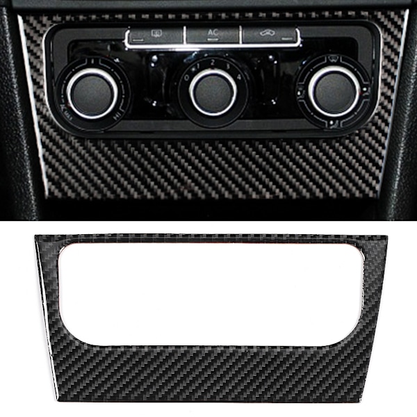 Kulfiber Airconditionering Switch Panel Frame Trim Sticker Passer til R MK6 2008-2012