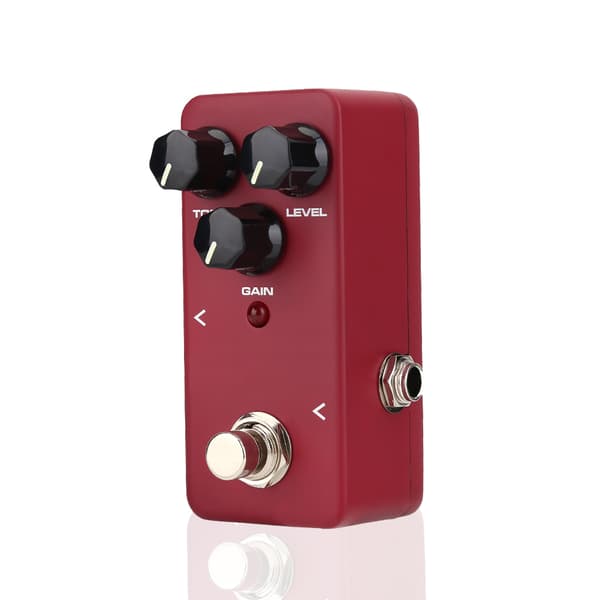 KOKKO FDS 2 Mini Distortionpedal för gitarr i aluminiumlegering 6,35 mm Jack