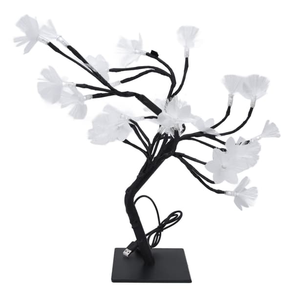 24 LED Fiber Optic USB-driven Simuleringsblomma Lampa Heminredning