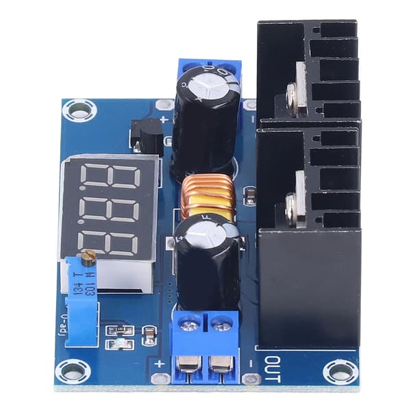 DC til DC Buck Converter Høyeffekts Spenningsregulator Kort med Display 8A Stabil Spenning