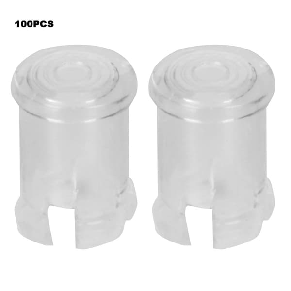 100 stk. Nylon LED Lysdiffuser Transparent Lampeskærm 5mm