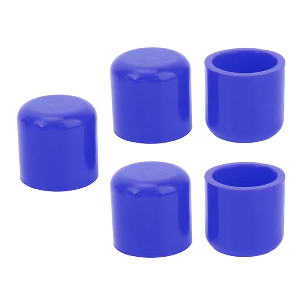 5-pack silikonskyddslock 30 mm flexibel hållbar universal vakuumslangplugg blå