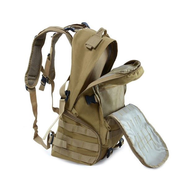 Multifunktionell Camouflage Taktisk ryggsäck för utomhusbruk Khaki
