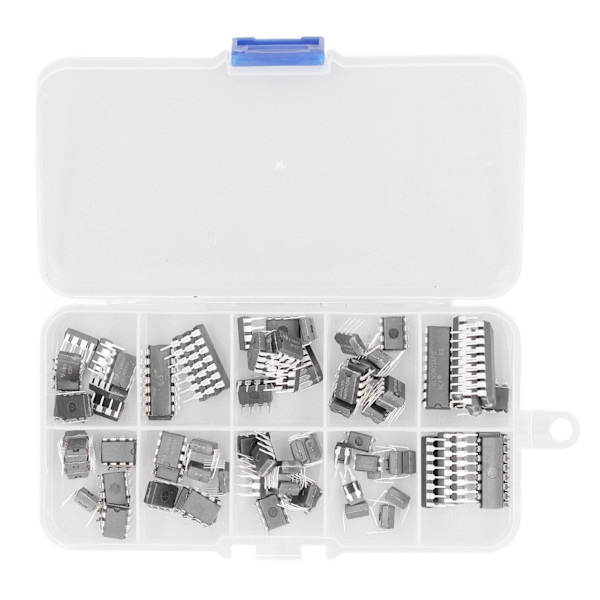 85-delars IC-sortimentssats med 10 olika integrerade kretsar IC-chips för DIY-elektronik