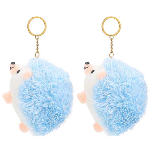 2 stk Hedgehog Nøgleringe gør det selv-nøgleholder Vedhæng Nøgleringe Craft Ornament