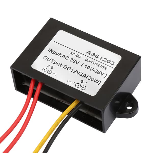 AC til DC-omformer 36V til 12V 3A strømforsyningsmoduladapter plasthus