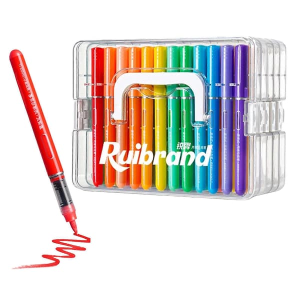 Akrylmaling Markørpenne Sæt Vaskbar Multifunktionel Bærbar Tegnepen til Drenge Piger 60 Color B Set
