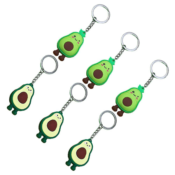6kpl Sarjakuvaavaimenperä avaimenperä avaimille Avocado Charm Creative avaimenperä riipus