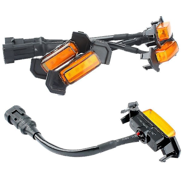 Til Toyota Led Grille Lights 4 Stk (ravgul Shell Yellow Light)