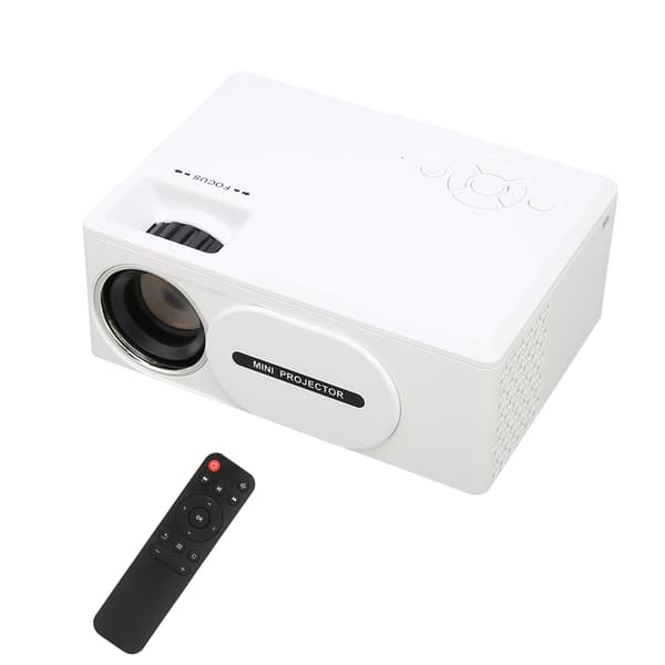 1080P Full HD Mini Multimedieprojektor Multifunksjonell Multikompatibel 110 til 240V EU-plugg