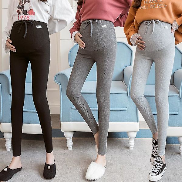 Legging til gravide kvinder Light grey XL