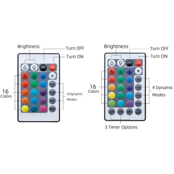 Dykning LED poollys, farveskiftende dekorative lys, velegnet til akvariebade, vaser, pools, damme, (24 Button Re)