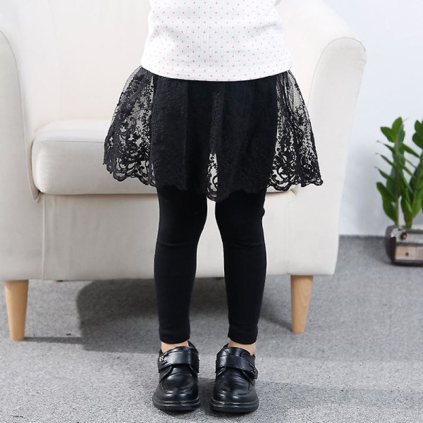 Baby Girl Lace Kjol Legging Black 140cm