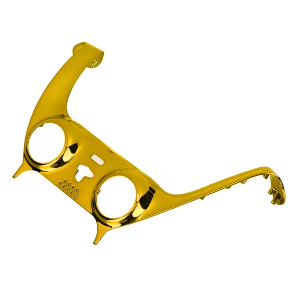 PS5 Controller Frontplatta DIY Ersättningsklämma Dekorationsaccessoar med Guld Joystickskydd