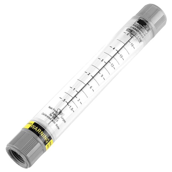 Inline Flow Meter til Væskerør 0.5-5 GPM 1.8-18 LPM