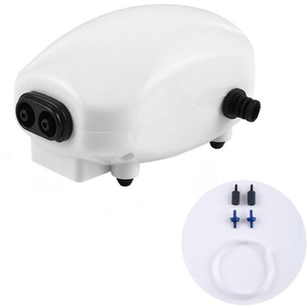 Vandtank luftpumpe, iltpumpe, akvarium iltpumpe, dobbelt kontrol bar pumpe