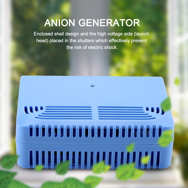 Negativ Jon Generator Luftrenare Blå