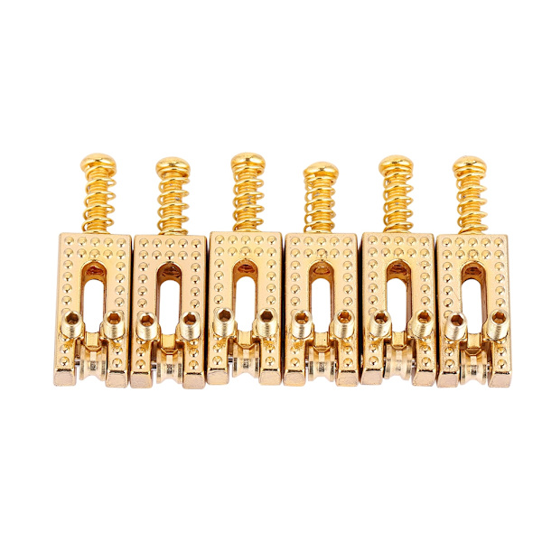 6 st Guld Gitarr Roller Stall Sadel Reparationsdelar
