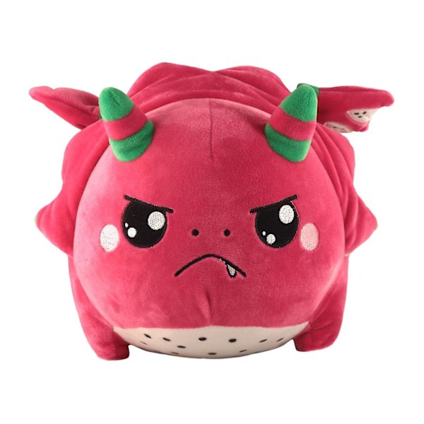Dragon Fruit Makron Plyslegetøj Kawaii Pitaya Dinosaur Blødt dyrelegetøj til børn Piger Gift S Pink