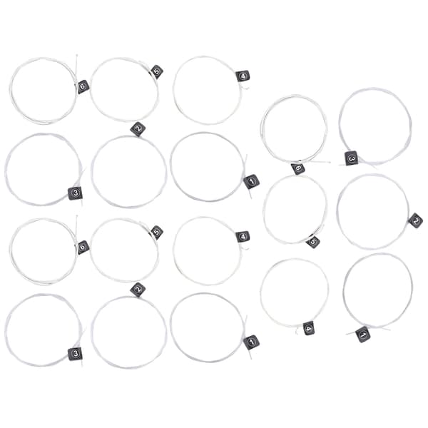 3 Set Klassiska Gitarrsträngar Ersättning Stabil Tonhöjd Nylon Silverpläterade Tillbehör NX35