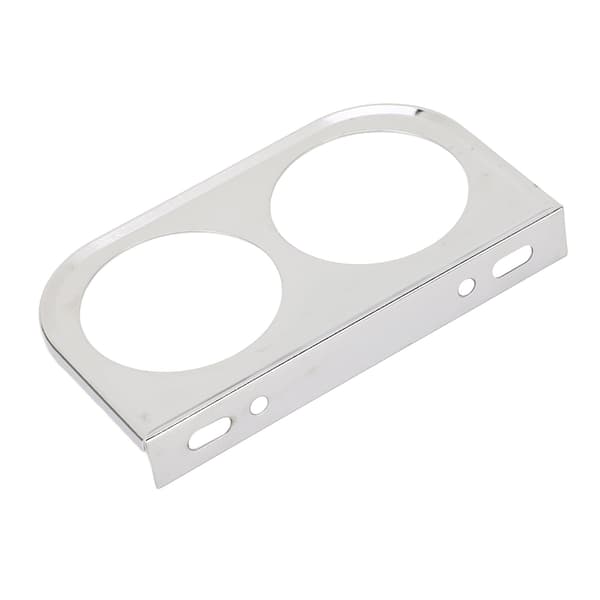 2 Hull 52mm 2-1/16 Tommers Universal Metall Bilmåler Panel Meter Sølv