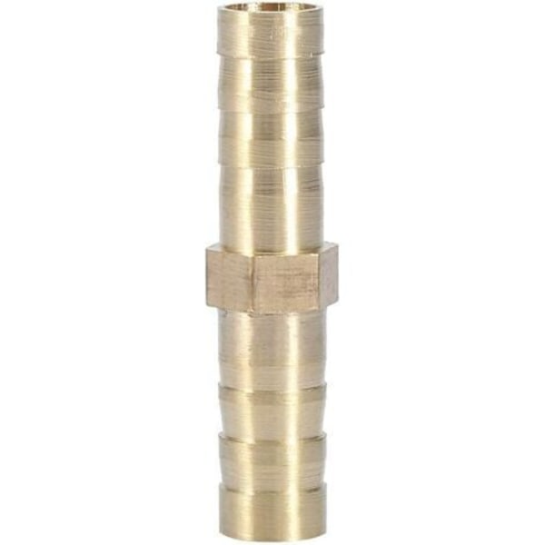 Modhager lige konnektor, tovejs messing lige slangeadapter Slangefitting Ledslange (8 mm 4 stk)