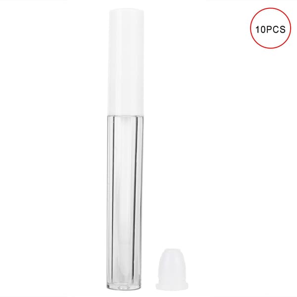 10 st 2,5 ml DIY Läppglansrör Tomma Kosmetiska Läppglansbehållare Flaskor