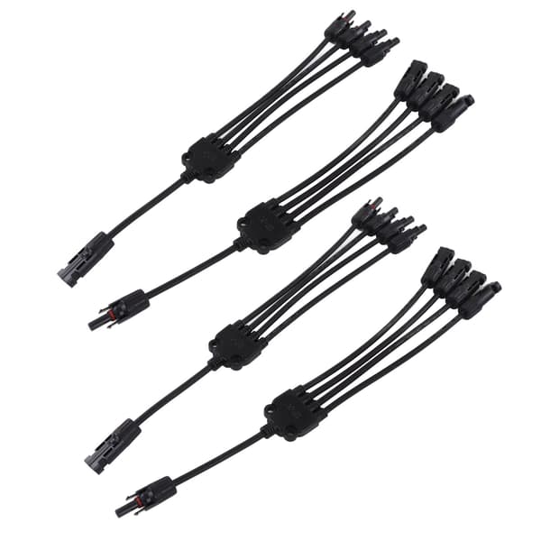 2 Sæt Solpanel Y Gren Parallel Kabel PV Adapter Ledning Han Hun Stik IP67 1000VDC LTY4