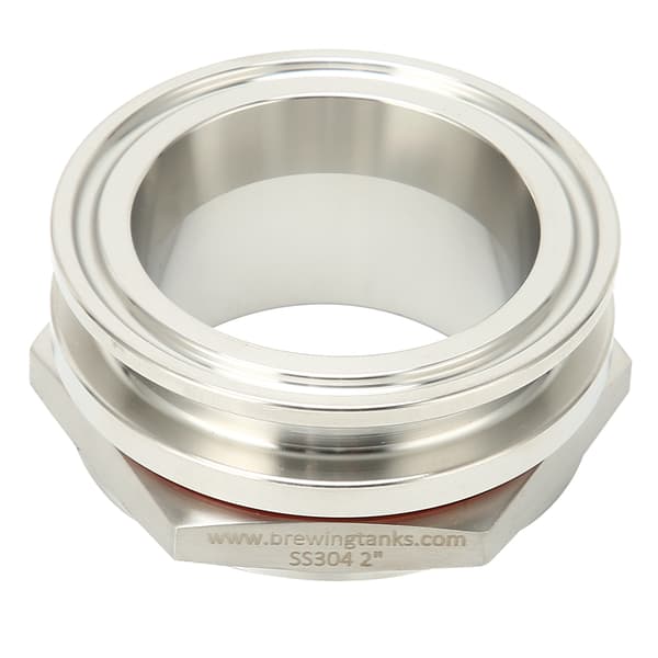 Rustfritt stål 2 tommers Tri Clamp sveiseløs Ferrule Adapter Sett Bryggeutstyr