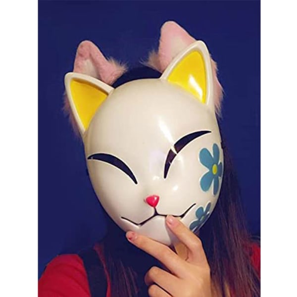 Makoto Fox Mask Cosplay Pue Rekvisiitta