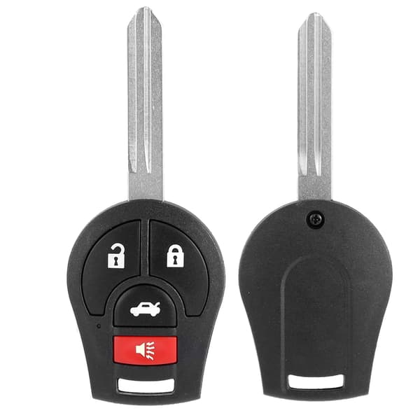 Bilnøkkel 4 Knapper 46 Chip Passer Nissan Versa 2013 2017