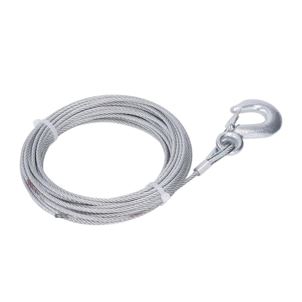 Vinsj 4mm x 12m Kabel 2000LBS Rustfritt Stål Galvanisert Erstatning