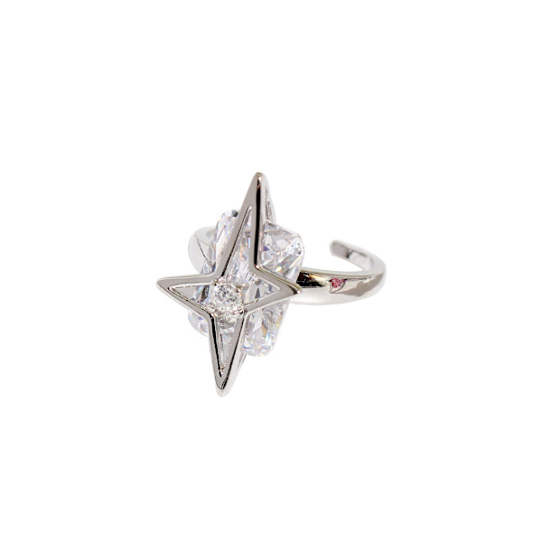 Ring Zirkon Justerbara Modesmycken Ac7084 C085