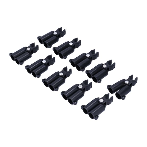 10-pack A-typ Trädgårdsstöd för växter Kopplingsklämmor 16 mm ID Fästpinnar