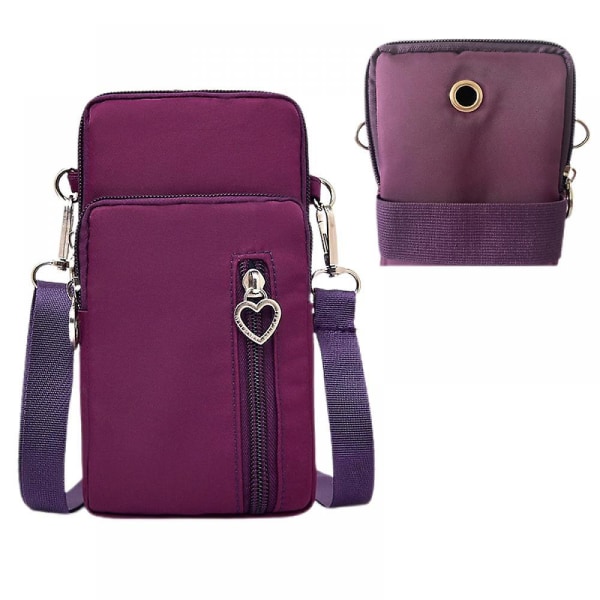 Kvinder Stor Crossbody Taske Mobiltelefon Pung Kortholder Pung Arm Taske, møntpung Med Porer A916-39 H