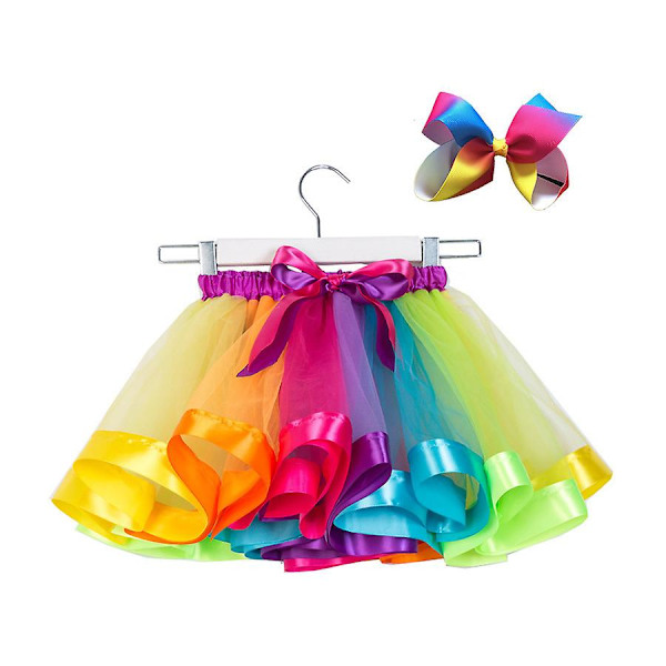 Tutu nederdel piger kage Tutu Pettiskirt Dans mini nederdel Fødselsdag Prinsesse Boldkjole Børn Børn Tøj 4 Lag Tyl Nederdele style 1