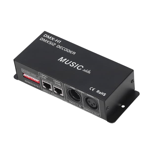 4-kanals DMX 512 dekoder justerbar RGB dimmer LED-controller til barer hoteller Sober 8A