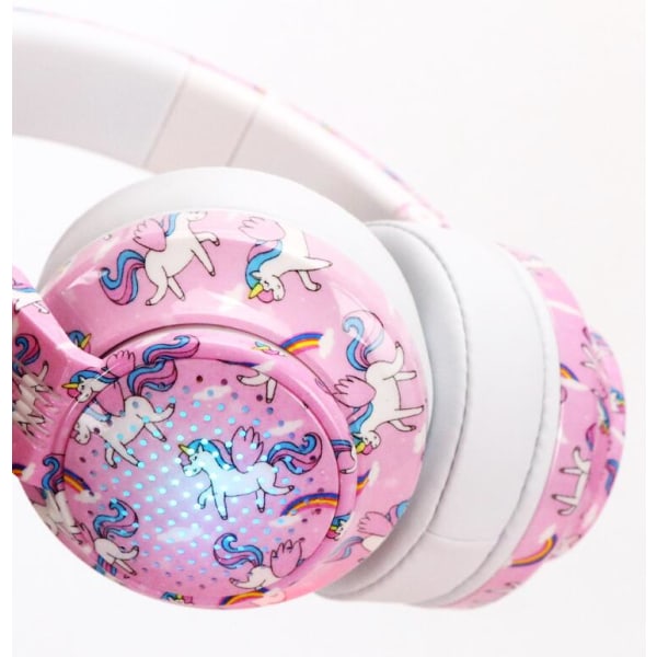 Printed Over-Ear Bluetooth -hörlurar (rosa)