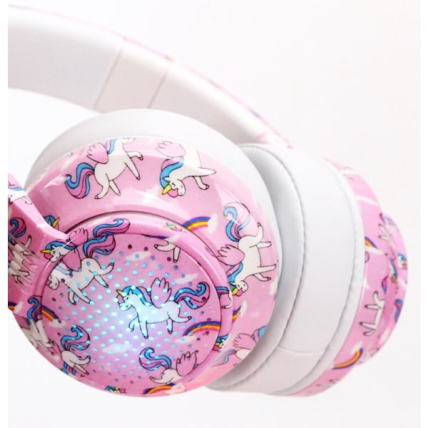 Trykte over-ear Bluetooth-hovedtelefoner (pink)